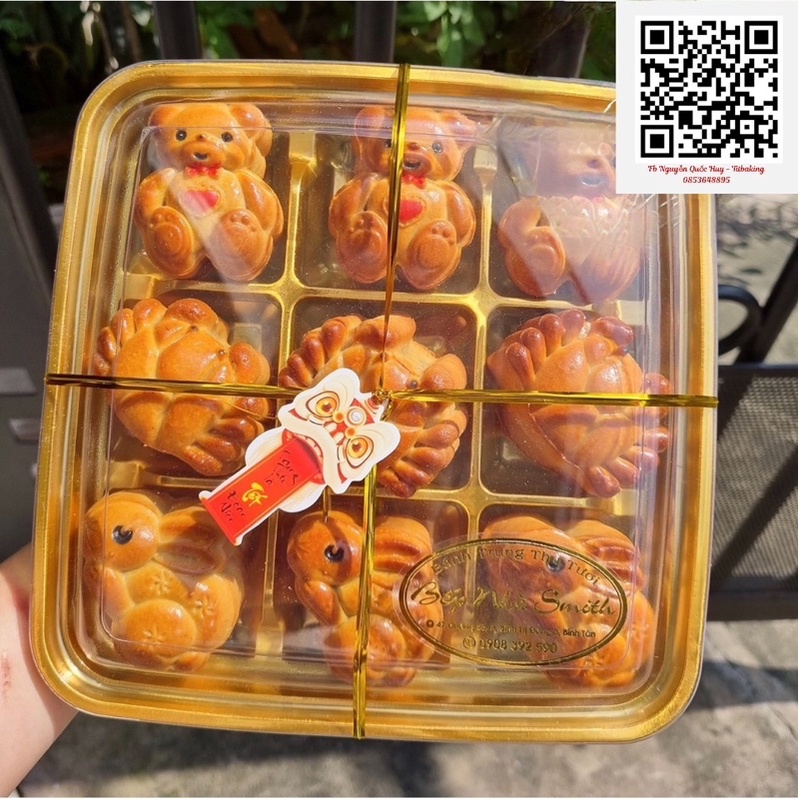 Hộp nhựa đế vàng 9 ngăn QF999