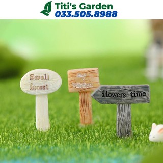 Mô hình tiểu cảnh🌈🌈🌈Mô hình bảng chỉ đường My Garden, Small Forest, Flowes time trang trí tiểu cảnh, terrarium, DIY
