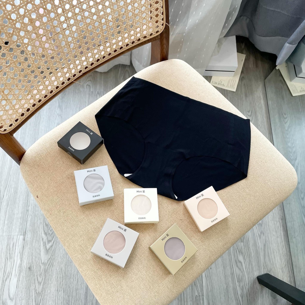 Quần lót su - Set 6 quần chip nữ su thạch siêu tàng hình, không viền, kháng khuẩn hộp mini shop BUKI