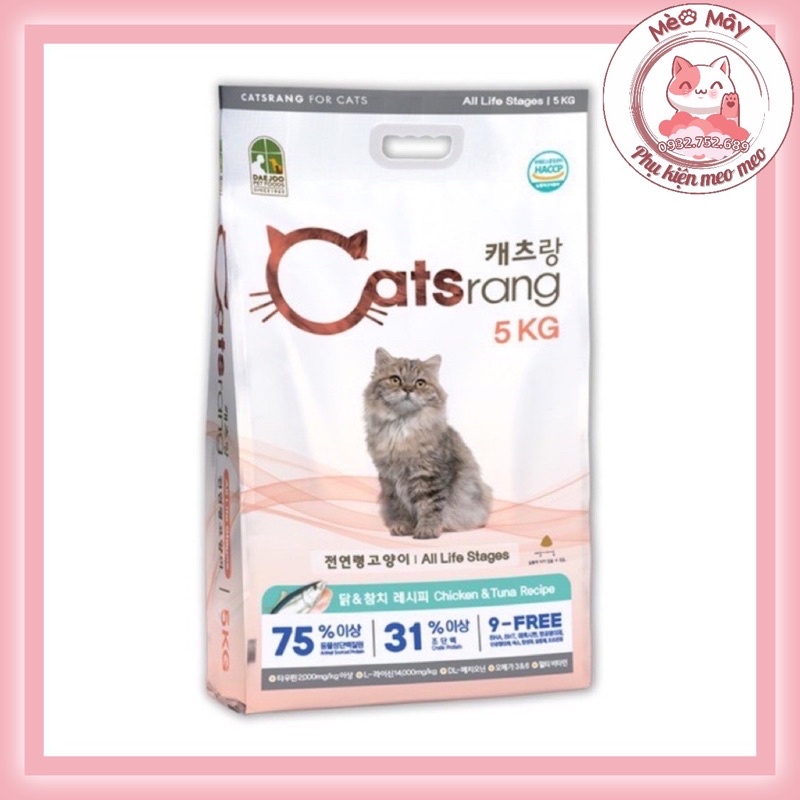 Hạt Catsrang- thức ăn cho mèo(bịch zip bạc 1kg)