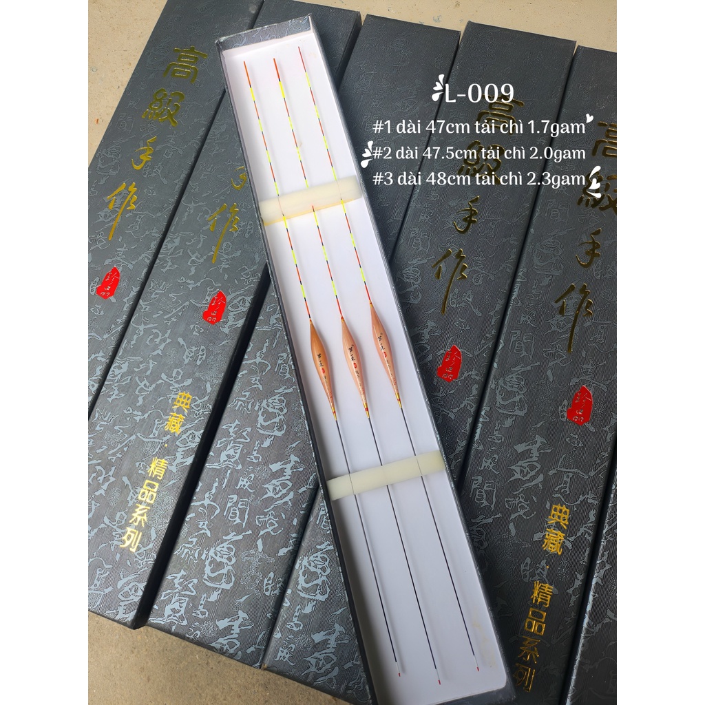 Bộ 3 phao cỏ lau câu đài cao cấp nano