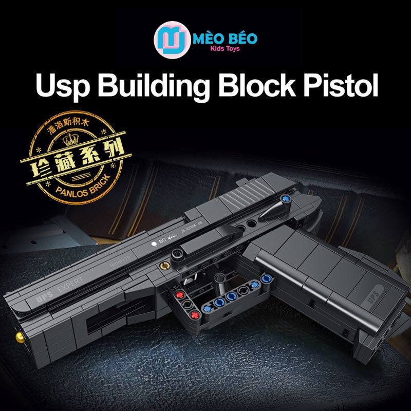 Súng lego - Mô hình Súng lego phỏng Theo PUBG, FreeFire, CSGO Mèo Béo Kids Store