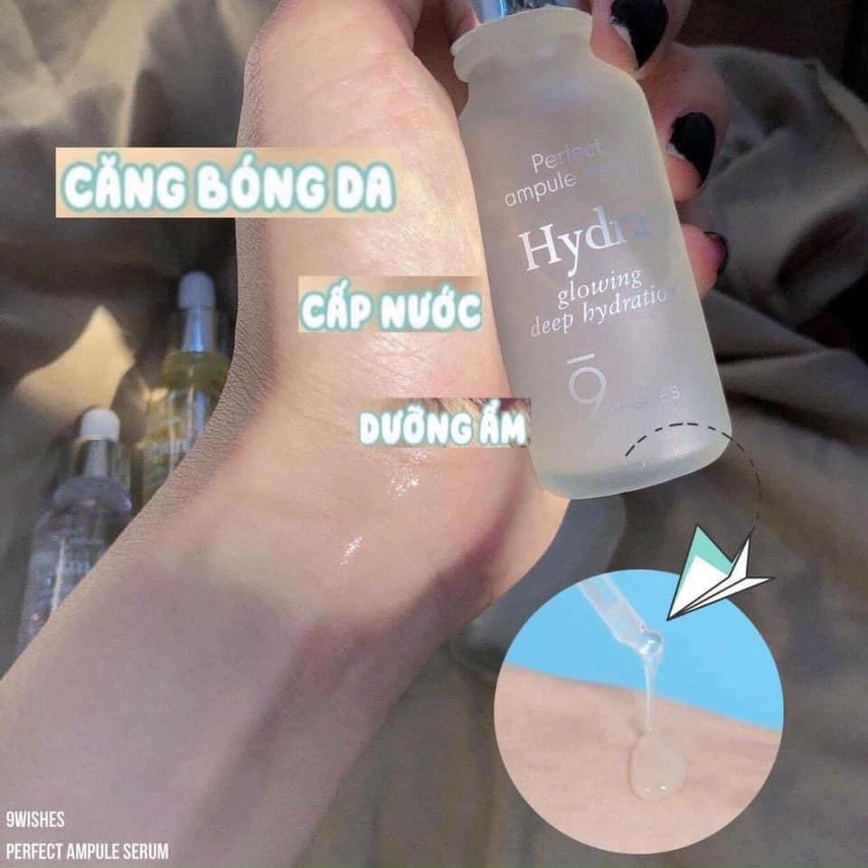 Tinh chất cấp ẩm 9Wishes Hydra Ampoule Serum