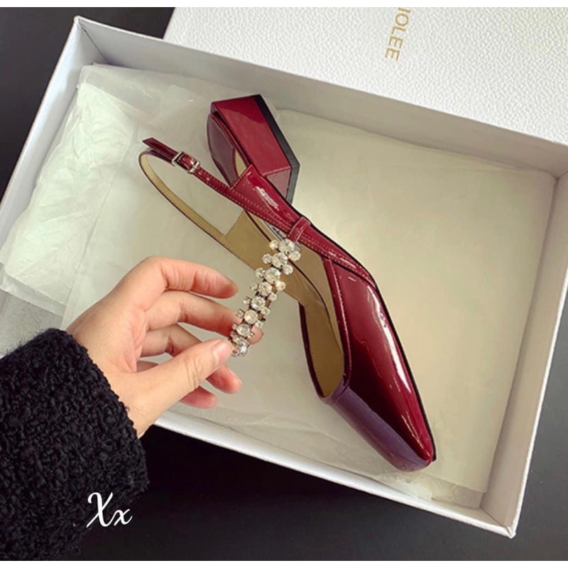 Giày Sandal Slingback Quai Đá Đẹp Xuất Sắc LĐ