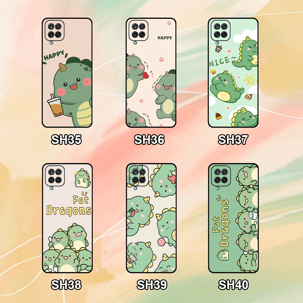 Ốp lưng Samsung A12 / M12 / A22 4G / A22 5G / M32 siêu đẹp in hình khủng long chibi dễ thương
