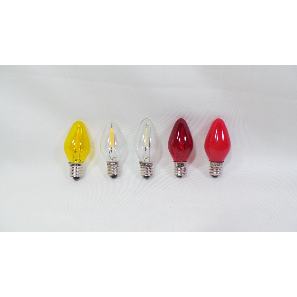 Bóng đèn led trái ớt, cà na 1w đuôi E12 (trong, vàng, đỏ trong, đỏ đục) - Điện nước gia dụng Hoàng Kim