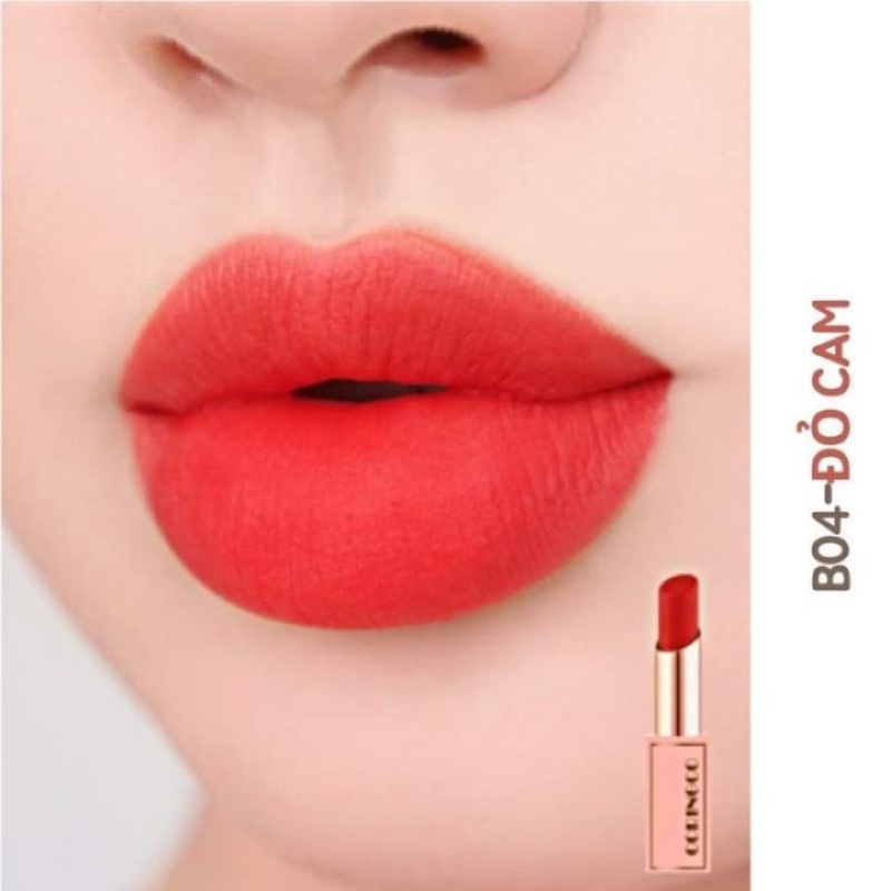SON CORINGCO BONNY MATTE ĐỎ CAM – 04