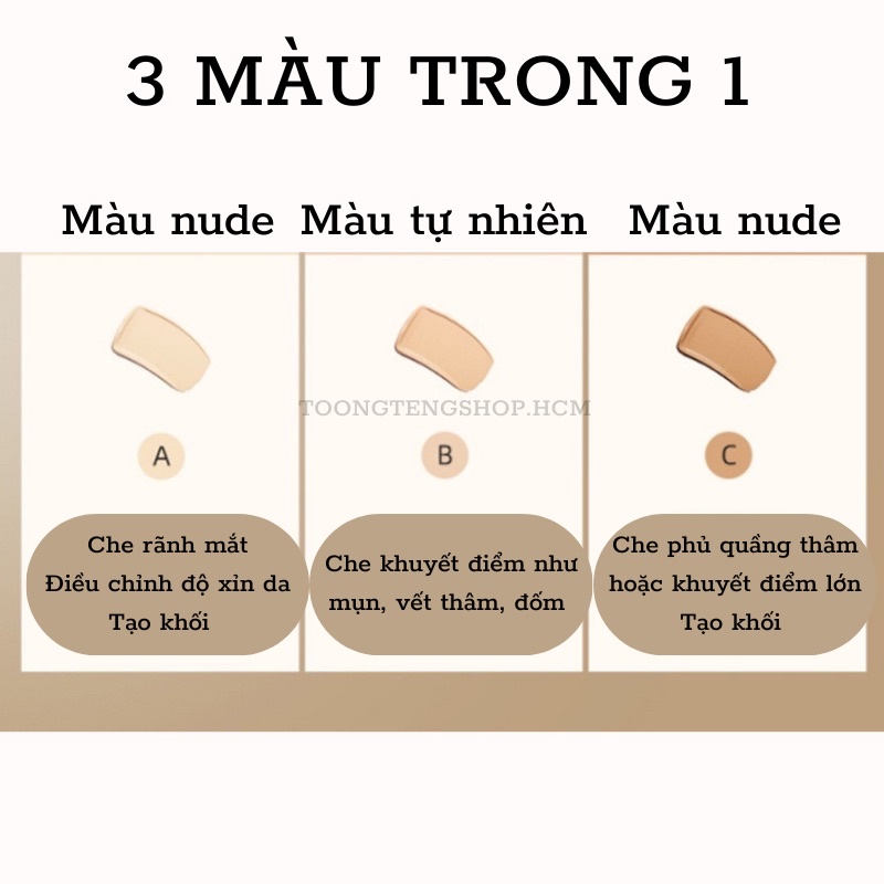 Che khuyết điểm và tạo khối 3in1 chính hãng Sweetmint