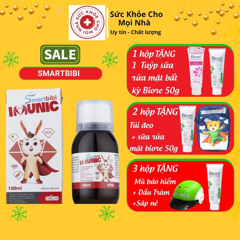 Smartbibi Imunic Bổ Sung Các Vitamin Và Khoáng Chất,Hỗ Trợ Tăng Cường Sức Khỏe Cho Bé