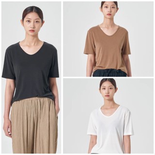 Áo thun nữ 8 sec0nds cổ tim. HA2019 (nhiều màu)