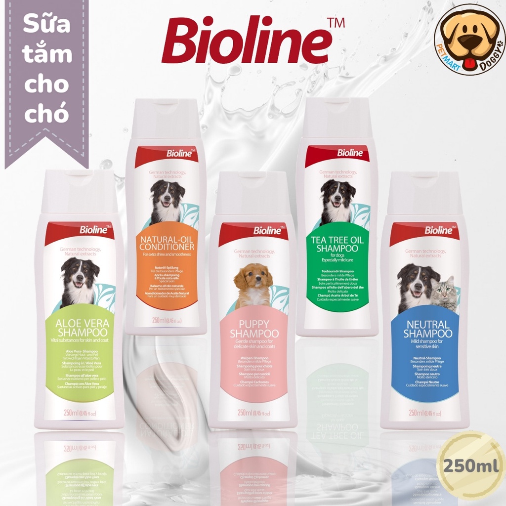 Bioline Sữa tắm cho mèo lông dài 250ml