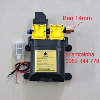 Máy bơm đôi, bơm kép 12V dùng phun thuốc, tưới lan