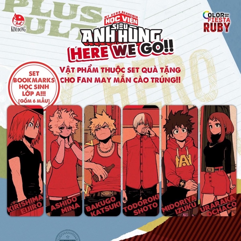 Học Viện Siêu Anh Hùng - Một Số Phụ Kiện: Standee, Poster, Bookmark, Bìa Áo - MY HERO ACADEMIA - Limited - Notebook