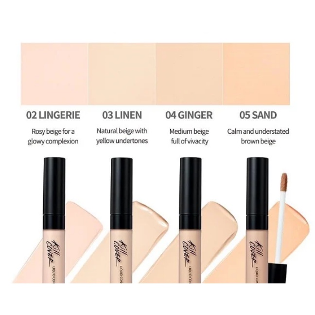 Kem Che Khuyết Điểm CLIO Kill Cover Liquid Concealer 7g