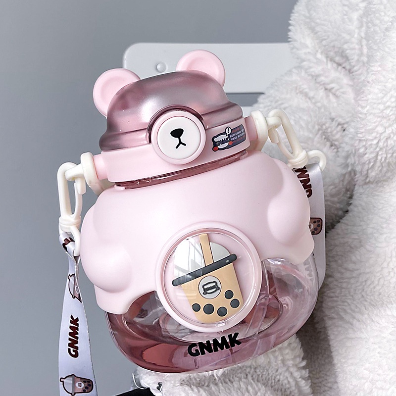 🚚Việt Nam gửi🚚Bình Nước Dung Tích Lớn 1100ml Ly uống đôi Họa Tiết Hoạt Hình Dễ Thương Chai nước Cub