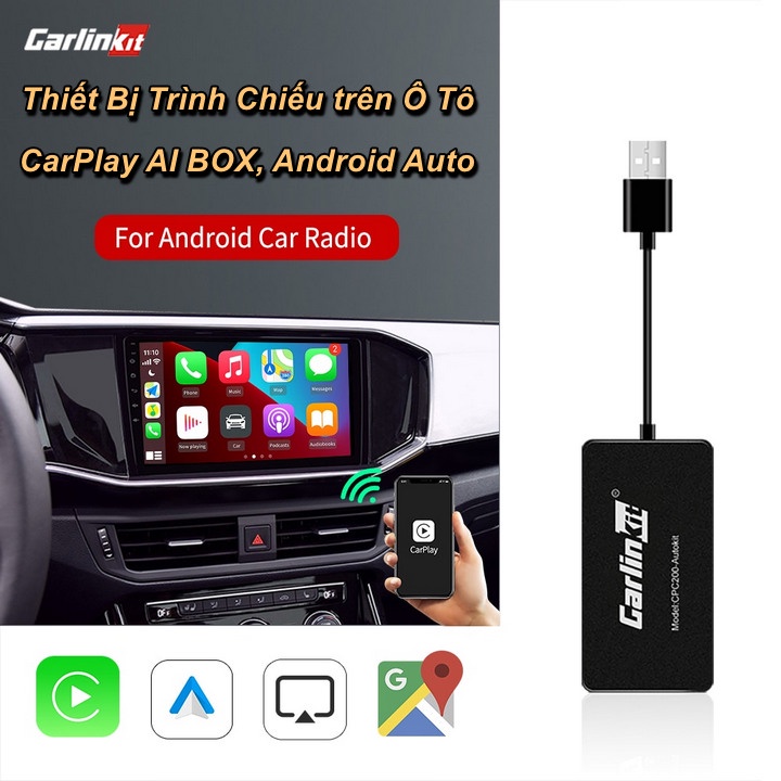 Thiết Bị Trình Chiếu trên Ô Tô CarPlay AI BOX, Android Auto - Home and Garden
