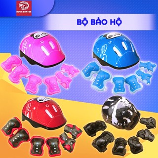 [FREESHIP] Bộ bảo hộ trượt patin trượt ván hoạt động ngoài trời, mũ bảo hiểm dành cho trẻ em