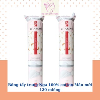 Bông tẩy trang Nga 100% cotton Mẫu mới 120 miếng