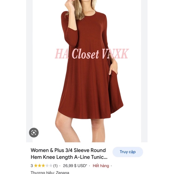 [SALE]ĐẦM THUN BIG SIZE VNXK💃🏻