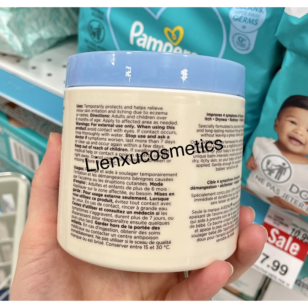 Kem chàm Aveeno Eczema Care 311G cho trẻ em và người lớn (bản Canada)