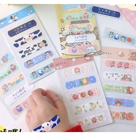 Set 5 miếng băng cá nhân Cute