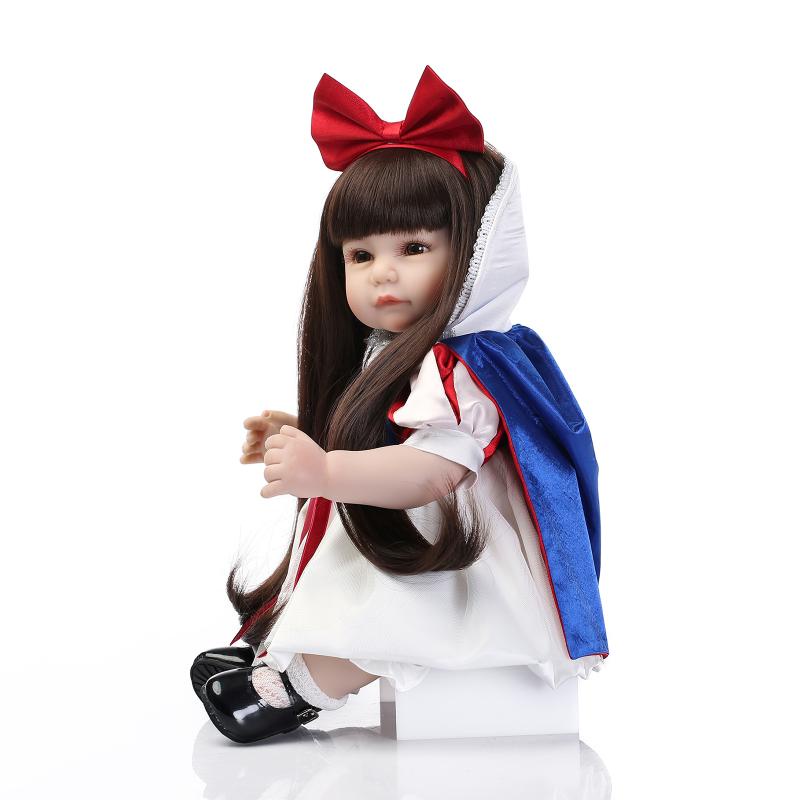 Búp Bê Tái Sinh Thân Gòn NPK Mềm Mại Môi Cong Bạch Tuyết 50 cm = 20 inch Reborn Vinyl Doll  PVN3920