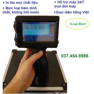 Máy In Date Cầm Tay Bền Bỉ In Bao Bì Chai Lọ Thùng Hộp