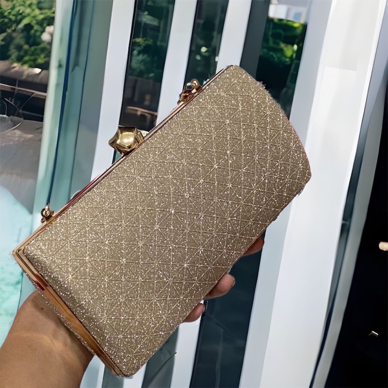 Bóp Đầm Đeo Vai Kết Hạt Thủ Công Hàng Cao Cấp Có Quai{ Nhận giao hoả tốc trong ngày khu vực tphcm}