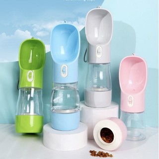 Bình 3trong1 đựng nước, thức ăn, bát ăn dành cho thú cưng tiện lợi đi du lịch