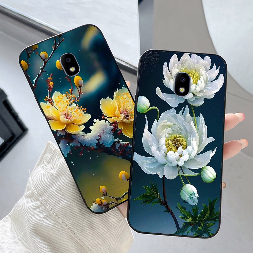 Ốp lưng Samsung j3 pro / ss j5 pro / ss j7 pro in nhám hình hoa cỏ
