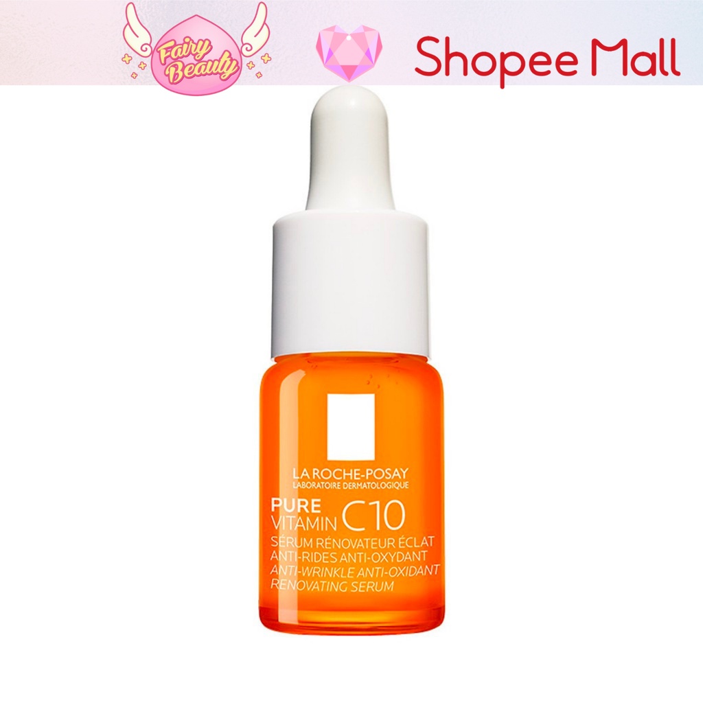 [LA ROCHE-POSAY] Tinh Chất Vitamin C Giúp Trắng Da, Mờ Thâm & Ngăn Ngừa Lão Hoá Làn Da Pure Vitamin C10 Serum 10/30ml