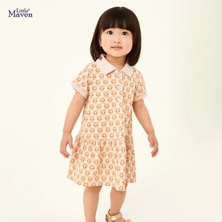 Váy bé gái - đầm hè cho bé gái little maven - váy polo đuôi cá - váy cho bé gái 2-7 tuổi