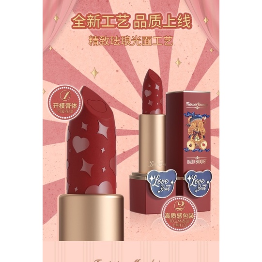 Son Flower Knows Love Bear Satin/Mattle lipstick