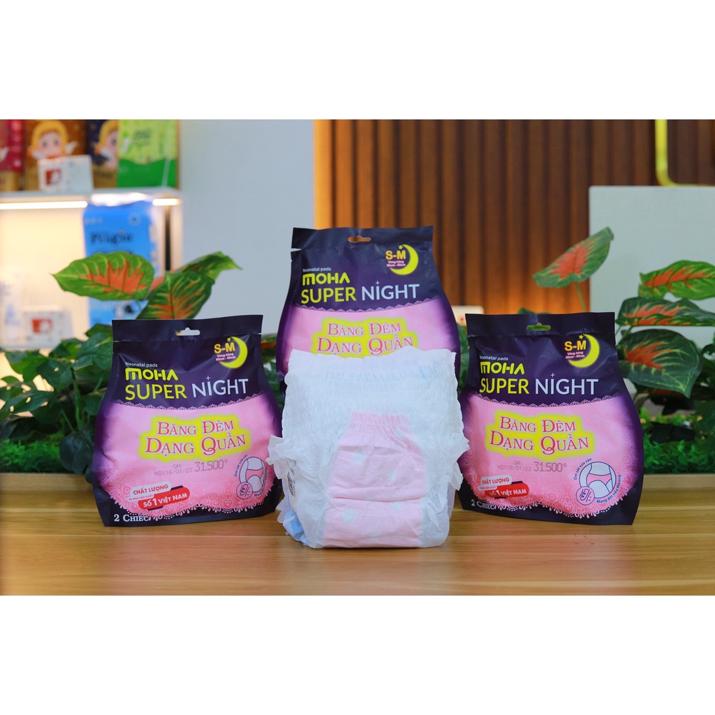 Băng Vệ Sinh Ban Đêm Dạng Quần Moha - Tinysun