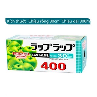 Màng bọc thực phẩm Laspalm Chính Hãng bọc thực phẩm PVC co giãn màng bọc thức ăn có dao cắt 30cm