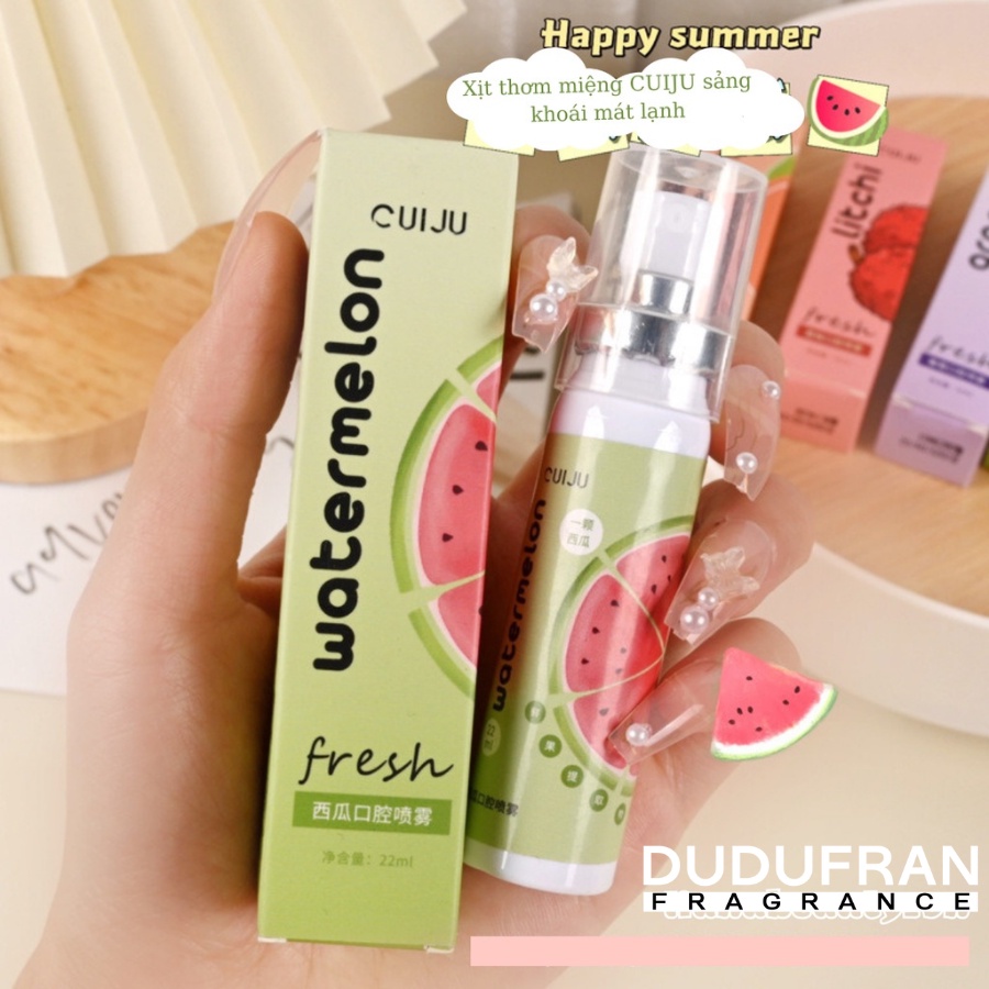 Xịt Thơm Miệng CUIJU Hoa Quả Thơm miệng sạch sẽ thơm tho MM