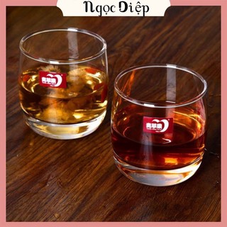 Bộ 6 cốc thủy tinh cao cấp 190ml No 5301,cốc thủy tinh lùn uống trà