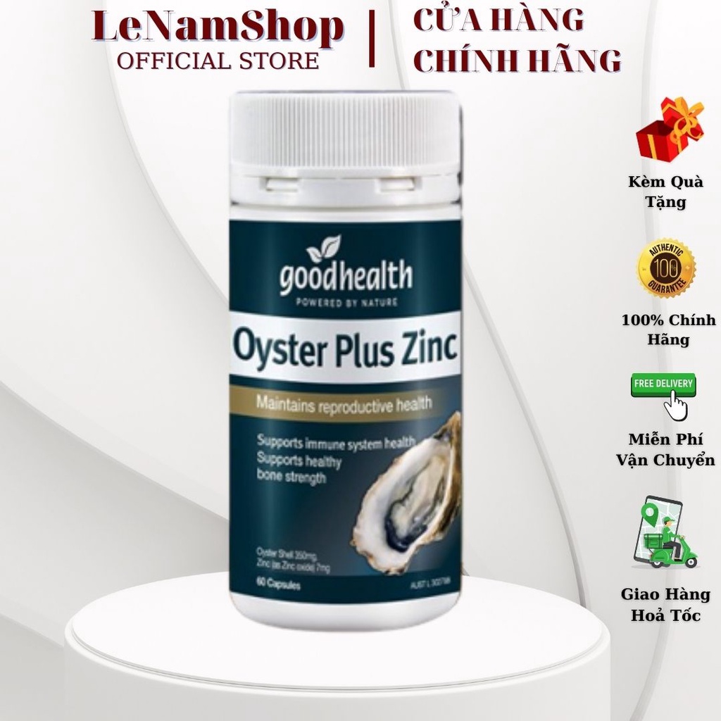 Viên Hàu Úc Oyster Plus Zinc bổ sung tinh chất hàu (Hàu Cao), tăng cường sinh lý nam 60 viên