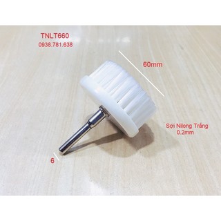 Chổi cước Nilong Trắng dạng T đánh bóng 6*60mm