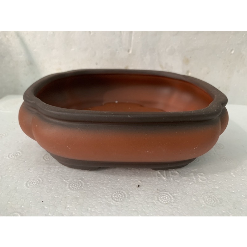 Chậu gốm mini áng mây đất nung gốm bát tràng