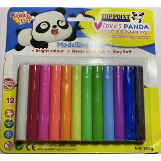 Đất nặn 12 màu kiddy clay thái lan st-200-12.