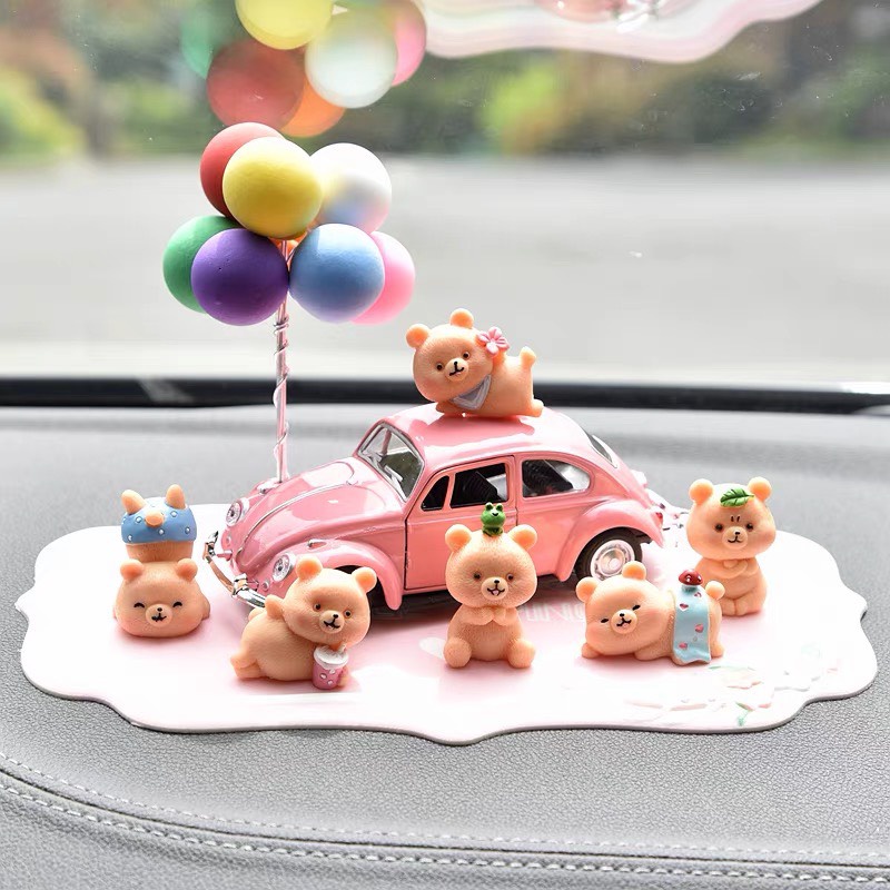 Trang trí taplo ô tô hình gấu nâu dễ thương - Gấu nâu để taplo ô tô trưng bày , Phụ Kiện Trang Trí Hơi , Xe Hơi, Bàn Làm