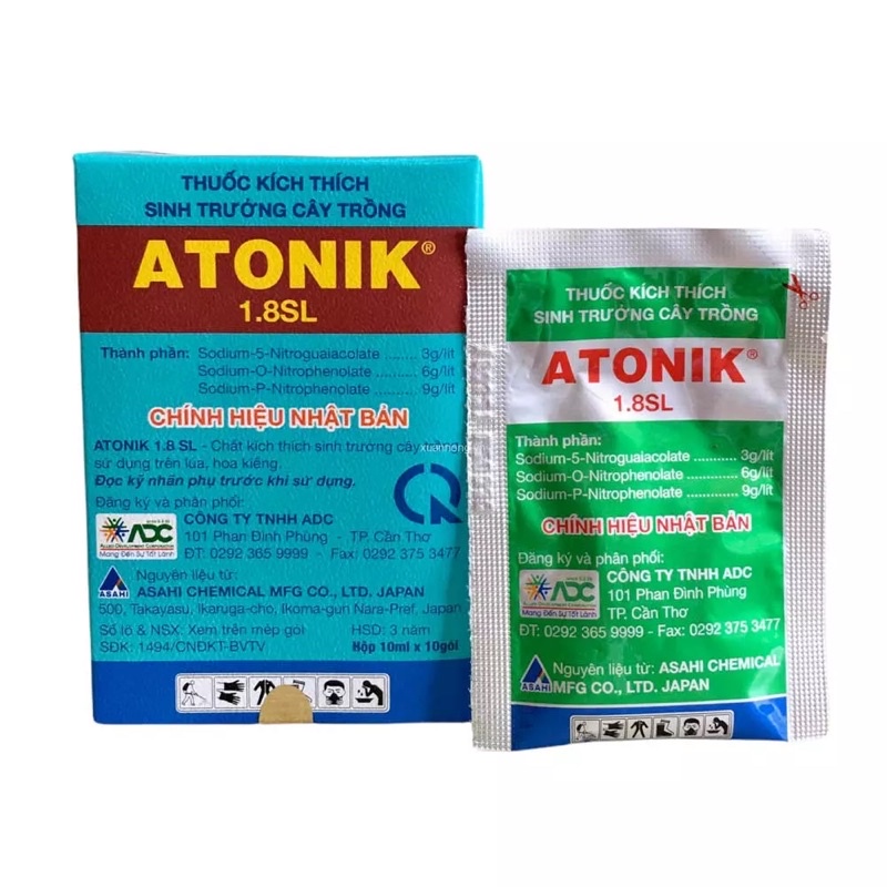 ATONIK 1.8SL Gói 10ml - Thuốc kích thích tăng trưởng cây trồng Atonik