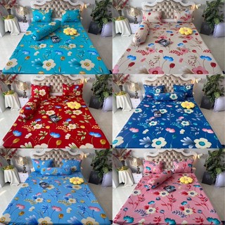 Bộ drap thun hàn quốc 4 món mát mịn, chất thun co giãn hai chiều
