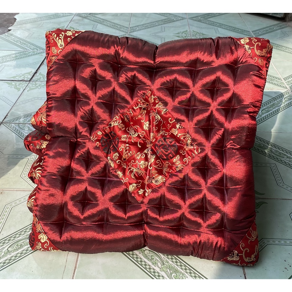 Đệm ghế bệt -đệm ghế gấm lụa 40*40