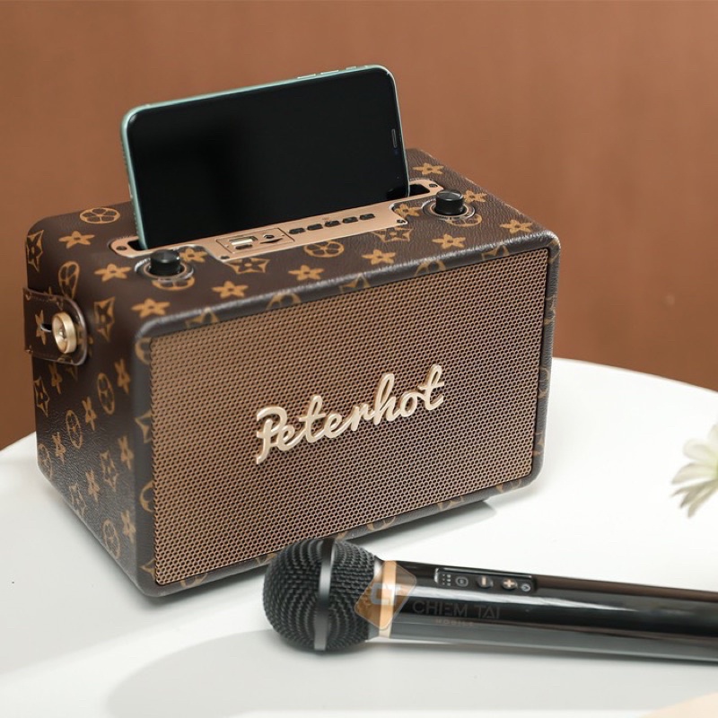 Loa karaoke hàng mỹ Petenhot Bluetooth kèm 1 mic công suất khủng