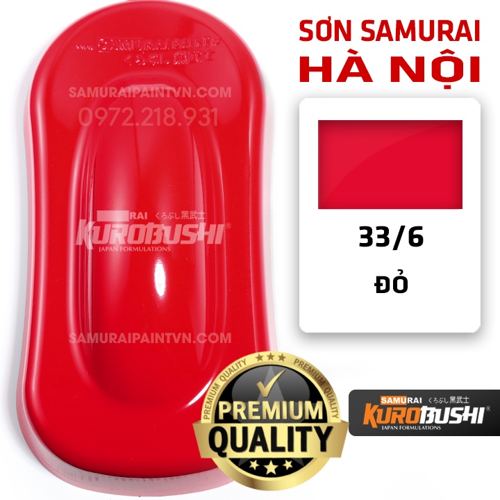 Sơn samurai màu đỏ 6 - Sơn samurai Hà Nội