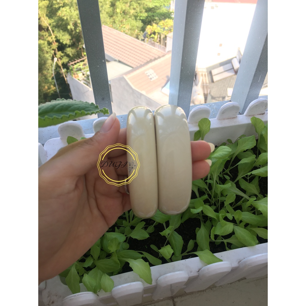 Vòng tay xương mỹ nghệ màu ngà, bản to 20 - 25mm  Dugi store