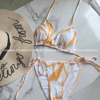 Bikini basic loang màu vàng sexy siêu sang chảnh