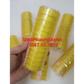Băng keo trong 1.2cm l 1 cây 12 cuộn